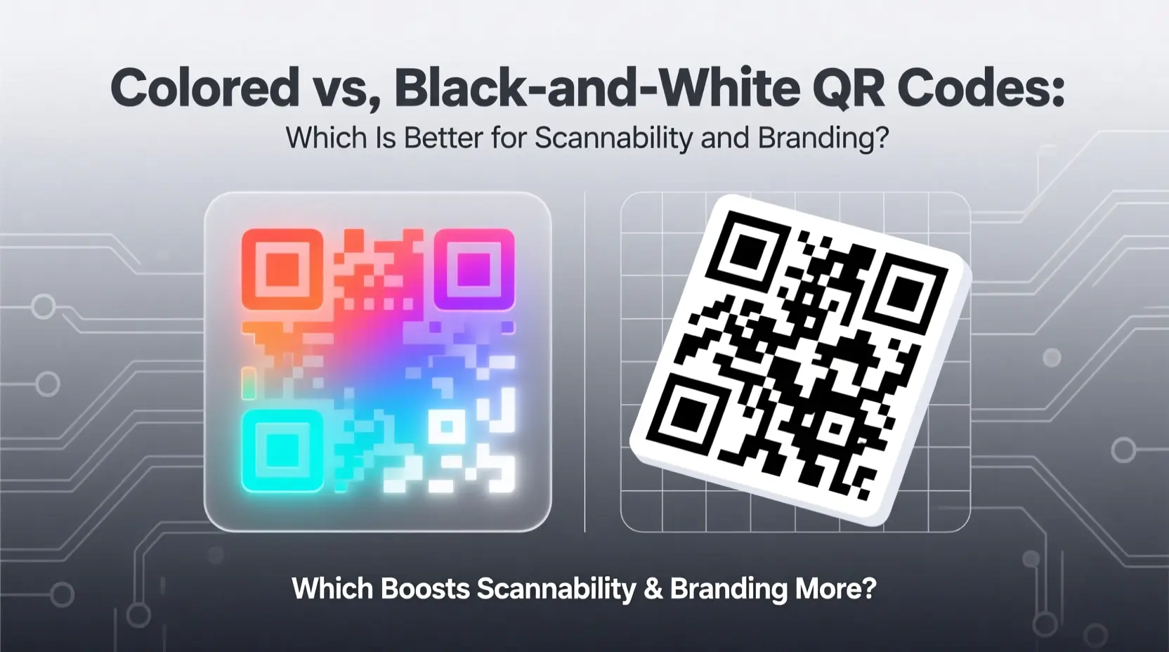 Colored vs. Black-and-White QR Codes: Which Is Better for Scannability and Branding?