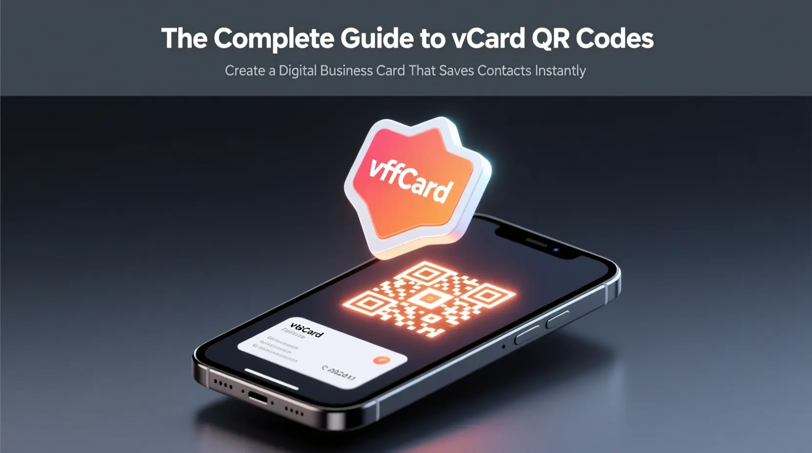The Complete Guide to vCard QR Codes: Create a Digital Business Card That Saves Contacts Instantly